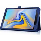 👉 Flip hoesje blauw active Samsung Galaxy Tab S4 10.5 hoes - Donker 8719793019114