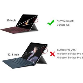 👉 Active blauw Microsoft Surface Go Tri-Fold Book Case Donker 8719793018148