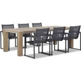 👉 Tuinset textileen antracite dining sets transparant Lifestyle Delgada/Brighton 240 cm 7-delig