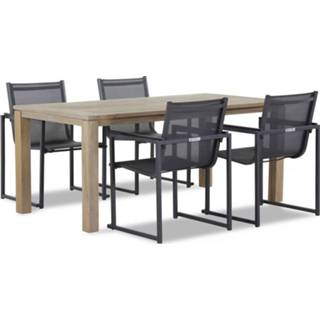 👉 Tuinset textileen antracite dining sets transparant Lifestyle Delgada/Bristol 180 cm 5-delig