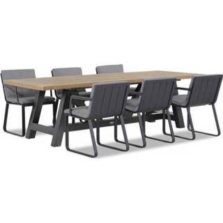 👉 Tuinset aluminium antracite dining sets transparant Lifestyle Estancia/Trente 260 cm 7-delig