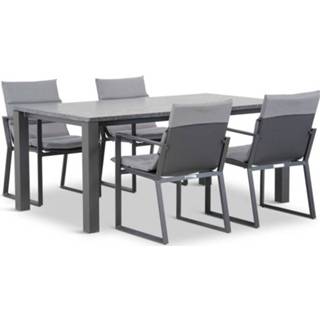 👉 Tuinset textileen antracite dining sets grijs-antraciet Lifestyle Treviso/Munster 180 cm 5-delig