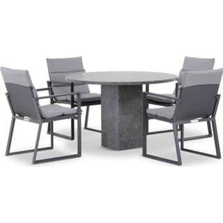 👉 Tuinset textileen antracite dining sets grijs-antraciet Lifestyle Treviso/Graniet 120 cm 5-delig 7435147529566