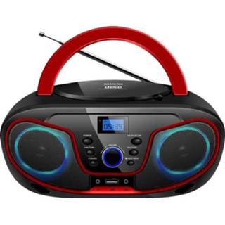👉 Silva Schneider MPC 19.4 USB FM CD-radio AUX, CD, USB Zwart/rood