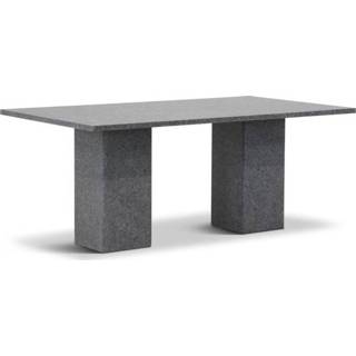 👉 Terras tafel graniet Dining Tafels pearl grey satinado grijs-antraciet Garden Collections 180 cm tuintafel