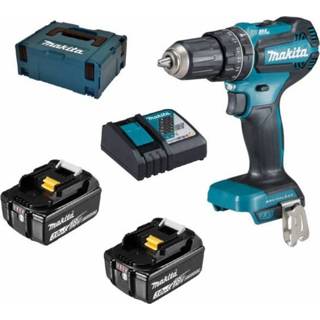 👉 Active Makita DHP485RFJ 18V Li-Ion accu klopboor-/schroefmachine set (2x 3.0Ah accu) in Mbox - koolborstelloos