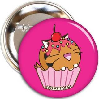 👉 Cupcake Fuzzballs Button - Tiger 7061281398050