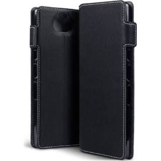 👉 Portemonnee zwart kunstleer slim fit hoes Qubits - wallet Sony Xperia 10 Plus 5053102837383