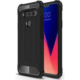 👉 Zwart LG backcover hoes Lunso - Armor Guard V40 ThinQ 9145425575892