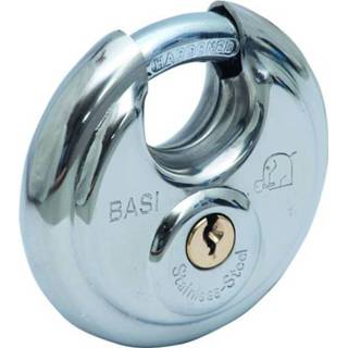 👉 Hangslot zilver Basi 6100-5001-503 50 mm Sleutelslot 4026434152463