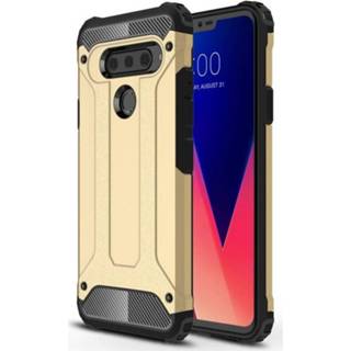 👉 Goud backcover hoes LG Lunso - Armor Guard V40 ThinQ 9145425575670