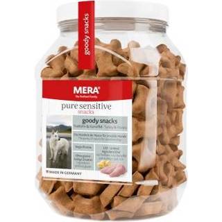 👉 Kalkoen Meradog Pure Goody Snacks 600 g - Zalm & Rijst 4025877591181 4025877592188