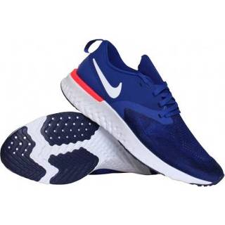 👉 Hardloopschoenen active mannen wit blauw Nike Odyssey React 2 Flyknit heren blauw/wit