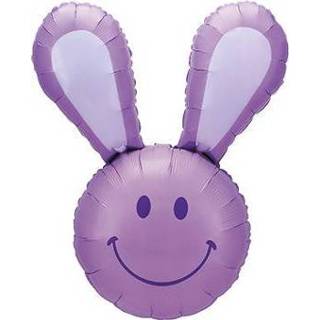 👉 Lavendel Smiley Bunny Lavender Foil Shape 37in/94cm