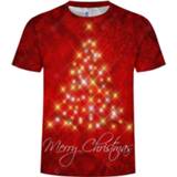 👉 Shirt Lava Red 3D Printing Star Tree Men'S Fashion New Short-Sleeved T-Shirt