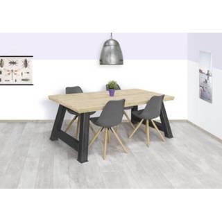 👉 Tafel Steigerhoutel Menan met schuine A poot