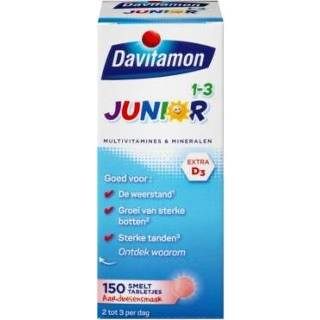 👉 Smelttablet gezondheid Davitamon Junior 1-3 Aardbei Smelttabletten 8710537042122