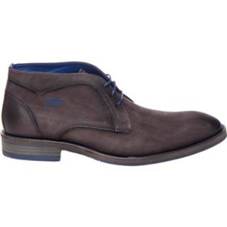 👉 Veterschoenen male herenschoenen grijs leer Braend Veterschoen vintage lace shoe dark grey/navy