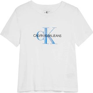👉 Shirt katoen wit jongens Calvin Klein 8719115894658