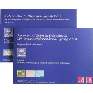 👉 Boek Rekenen - Citotoets, Entreetoets, LVS-toetsen oefenen boeken set groep 7+8 / Versie 1.0 Opgaven en antwoorden/uitlegboek O.H.M. 9789082166989