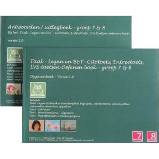 👉 Boek Taal - Lezen en B&T Citotoets, Entreetoets, LVS-toetsen oefenen boeken set groep 7+8 / Versie 1.0 Opgaven Antwoorden/uitlegbo 9789082166996