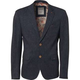 👉 Blazer grijs denim male men No Excess Blazer, jersey look, ao print night 8718893870298