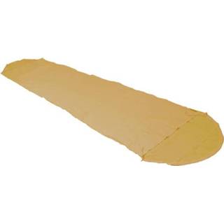 👉 Beige oranje uniseks Cocoon - MummyLiner Silk Reisslaapzak maat 241 x 90/56 cm, beige/oranje 799696102272