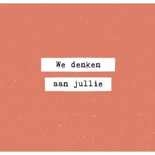 👉 Tekst aanpasbaar rood Greetz | Denken aan We jullie