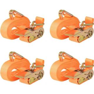 👉 Spanband oranje active Spanbanden 0,4 ton 6mx25mm 4 st 8718475562337