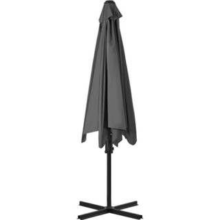 👉 Tuinparasol antraciet grijs active met stalen paal 300 cm 8718475711391