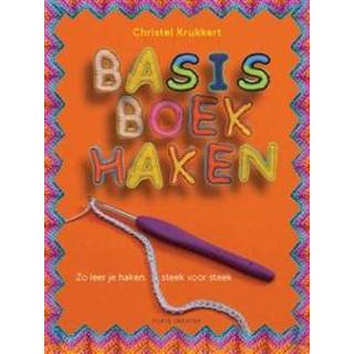 👉 Basisboek haken. zo leer je haken, steek voor steek, Krukkert, Christel, Paperback