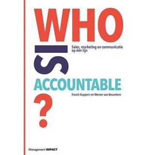 👉 Who is accountable - Boek Werner van Beusekom (9462763038)