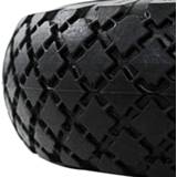 👉 Steek wagenwiel PU active zwart VidaXL Steekwagenwielen 3,00-4 (260x85) massief 2 st 8718475616252