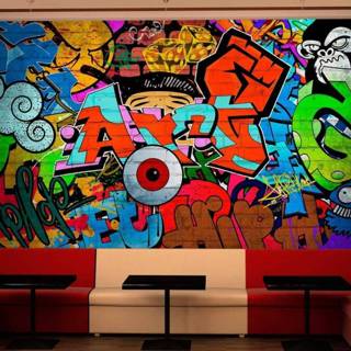 👉 Foto behang Fotobehang - Graffiti art 5902875609829 5902875709840 5902875709857 5902875709864