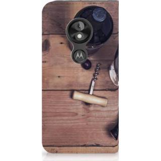 👉 Standcase Motorola Moto E5 Play Uniek Hoesje Wijn 8720091062528