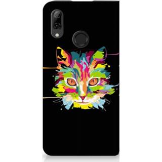 👉 Standcase Huawei P Smart (2019) Uniek Hoesje Cat Color 8720091132580