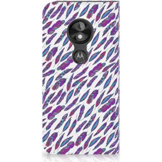 Motorola Moto E5 Play Standcase Hoesje Design Feathers Color Standcase Motorola Moto E5 Play Hoesje Design Feathers Color 8720091715776