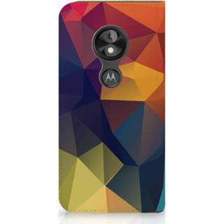 👉 Standcase Motorola Moto E5 Play Hoesje Design Polygon Color 8720091731257