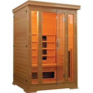 👉 Infraroodsauna hout frarood rechthoek Infrarood Sauna Carmen 120x120 cm 1750W 2 Persoons 9002827606152