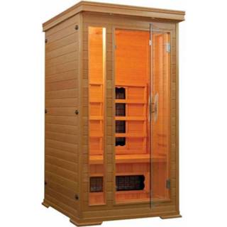 Infraroodsauna hout frarood vierkant Infrarood Sauna Punto 90x90 cm 1350W 1 Persoons 9002827606138