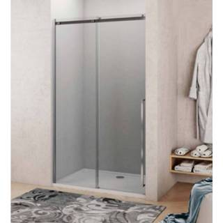 👉 Nisdeur glas RVS Lacus La Maddalena 120x210 cm Schuifdeur 8mm Helder 8719304405665