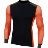 👉 Shirt mannen m rood zwart Aclima - Hiking Crew Neck Merino ondergoed maat zwart/rood 7034041056224