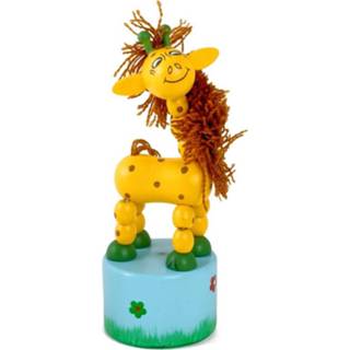 Geel bruin small Foot drukfiguur giraffe geel/bruin 11 cm 4020972111340