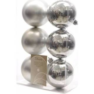 👉 Zilveren kerstbal Onbreekbare kerstballen - 12 stuks kerstversiering 8719538747791