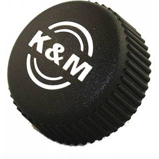👉 M K&M Gekartelde knopbout M6 x 12 met logo voor microfoonstatief