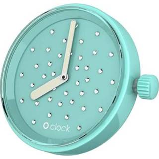 👉 Klok vrouwen turkoois O clock klokje Crystal Turquoise