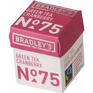 👉 Donkergroen Piramini Green Cranberry tea 75