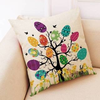 👉 Pasen eieren patroon kussen auto bankhoofdkussen grootte: 45 x 45cm 6922649473400