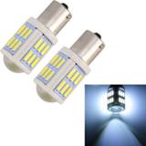 👉 Lens wit keramiek 2 stk 1156 / BA15S 4.5W DC 12V 6000 K 290LM auto zet licht achteruitrijlichten lichte 27LEDs SMD-7020 met de van Projector (wit licht) 6922988028330