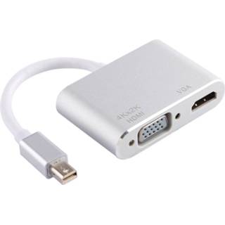 👉 HDMIadapter zilver 2 in 1 4Kx2K Mini DisplayPort-naar-VGA- & HDMI Adapter (zilver) 6922451788068